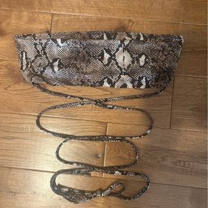 Snake Print Wrap around Tube Top - Size M